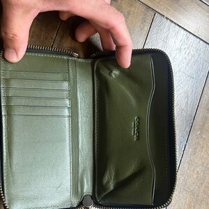 Coach Olive Leather Wallet